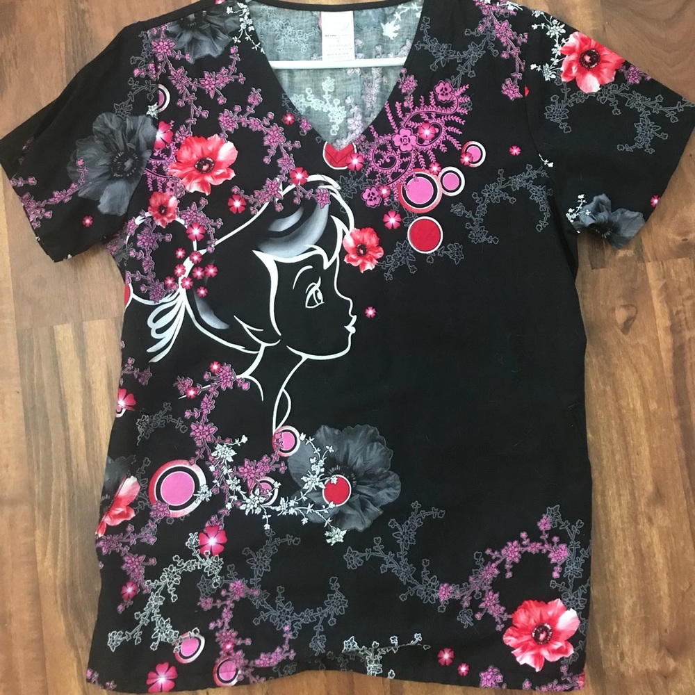 Disney brand scrub top